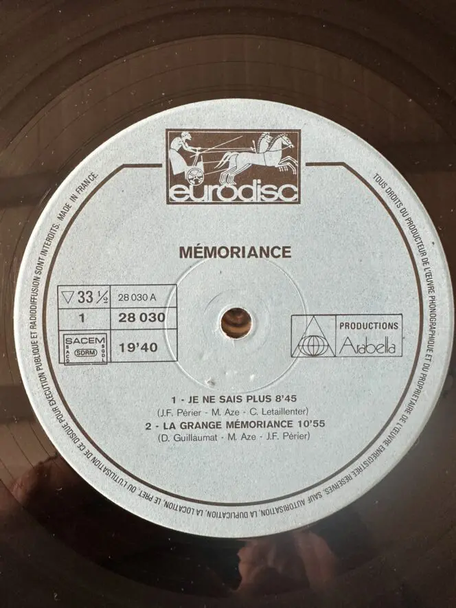 MEMORIANCE 1ALBUM 1976 – Image 3